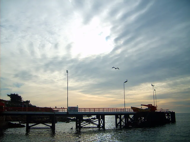 Muelle de El Quisco al atardecer